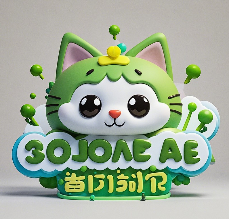 AI生成素材——3D猫咪